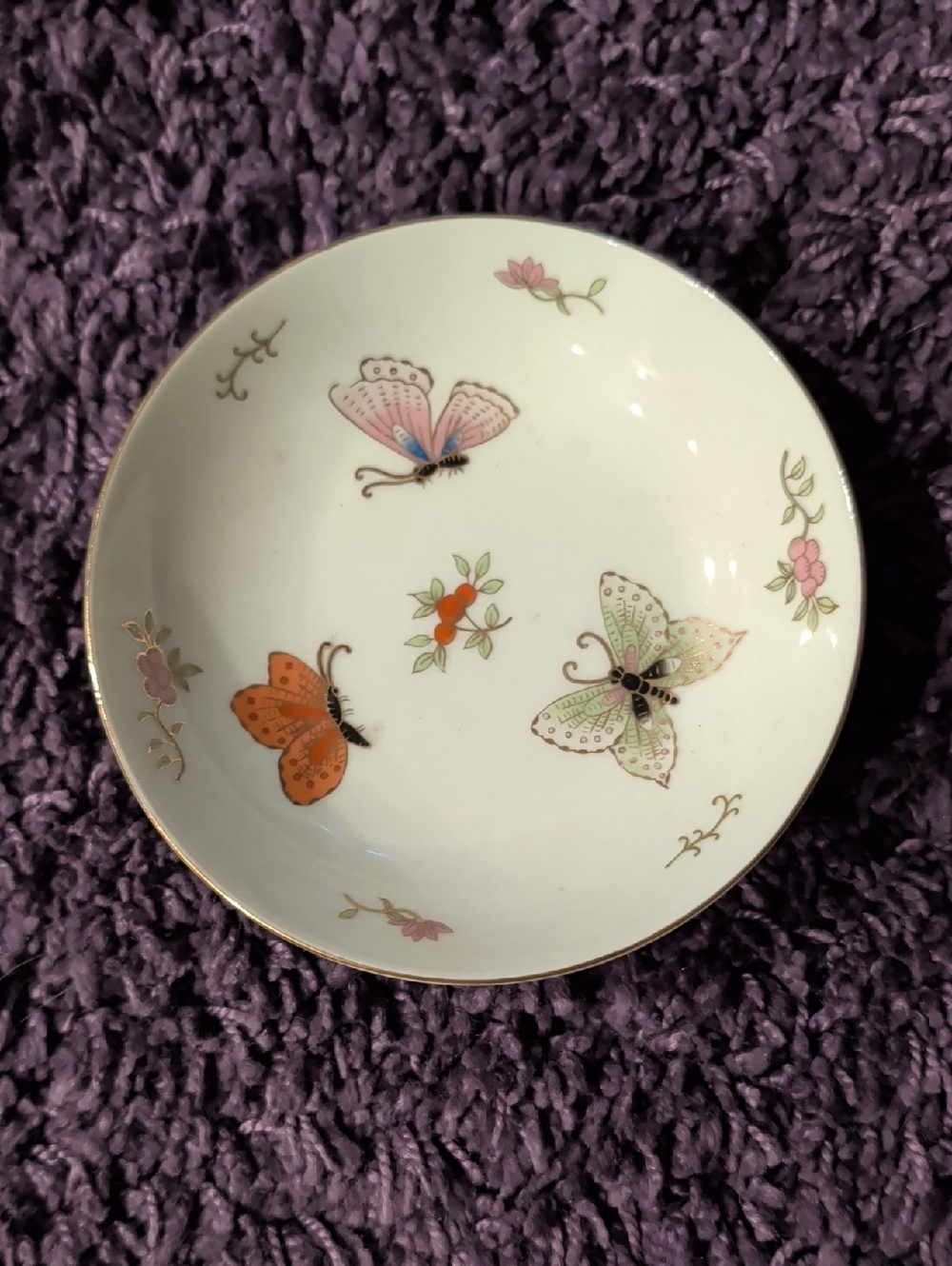 Vintage 5-Star Luxury CARLYLE HOTEL New York NYC Butterfly PORCELAIN Bowl Dish